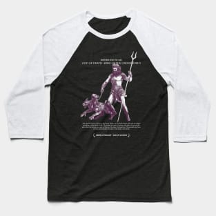 Hades, God of Death, King of The Underworld Mono - Greek Myth #006 Baseball T-Shirt